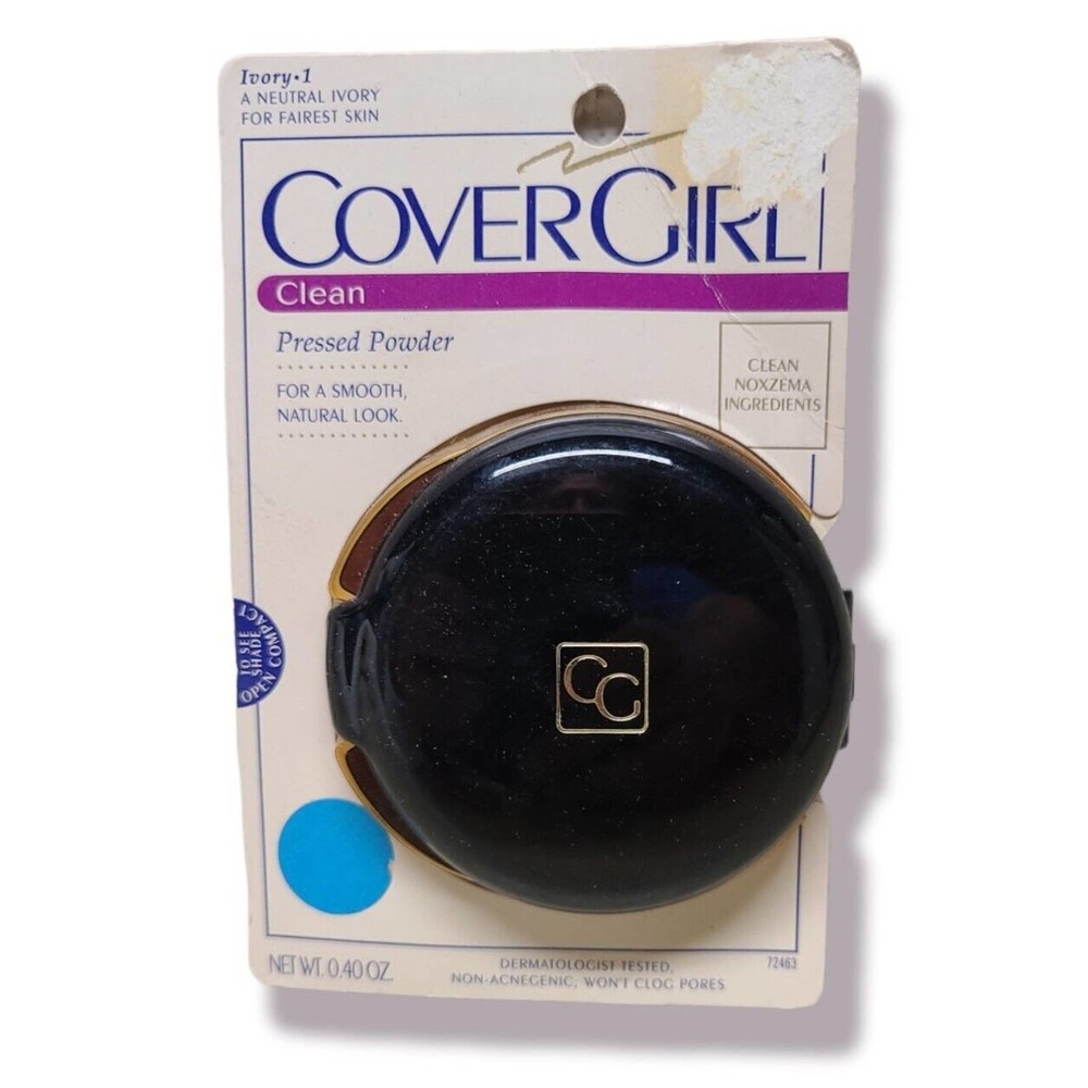 Cover Girl Pressed Powder Clean Ivory 1 Neutral - Vintage Sealed Make-Up